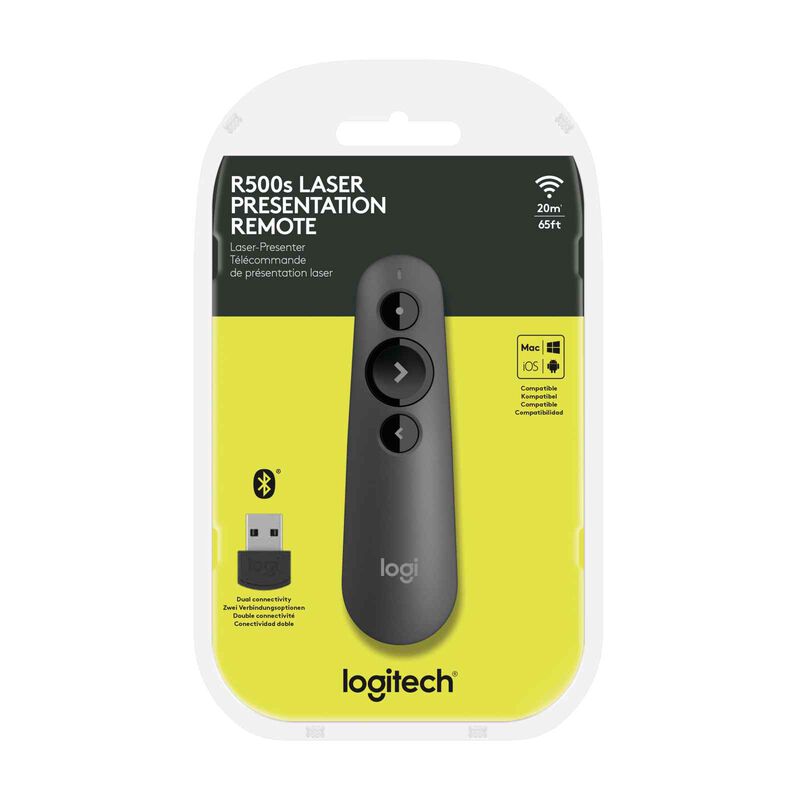 LOGITECH R500s Wireless Bt Presenter Graphite (1y) 910-006521-image 10