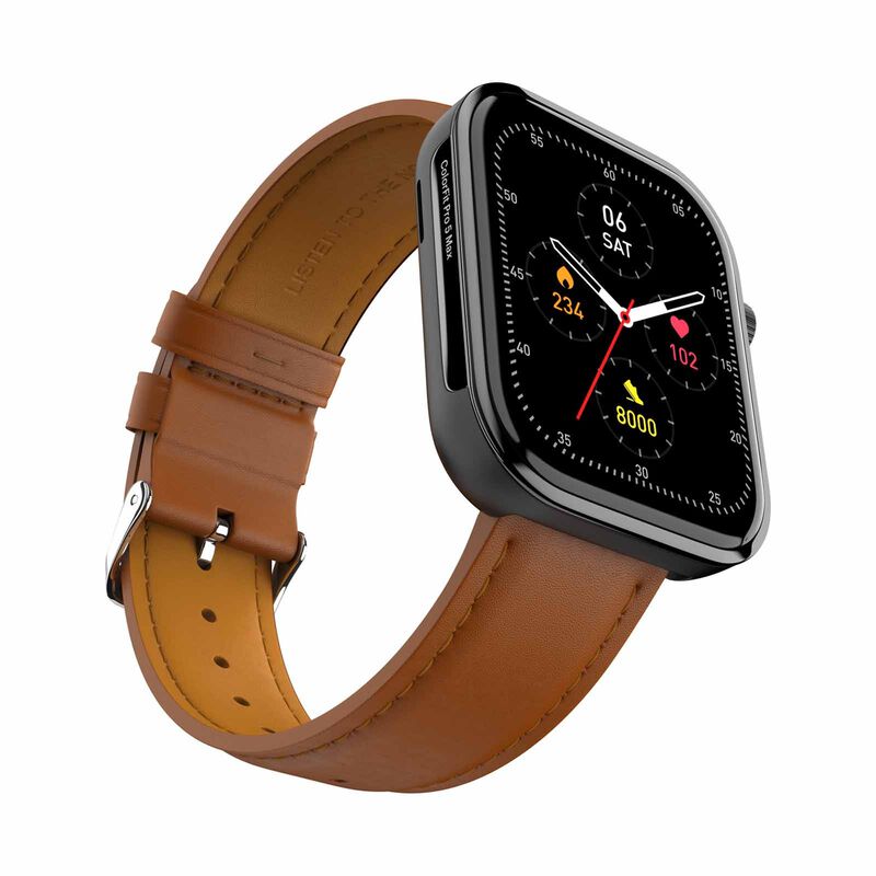 NOISE Colorfit Pro 5 Max Smartwatch - Classic Brown WRB-SW-COLORFITPRO5MAX-LTHR-SLVR_BRN-image 2