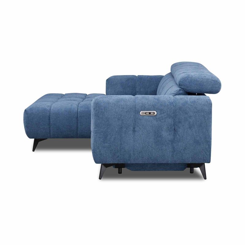 MUZE L Shaped Recliner (fab) Left Cat A Blue Fabric Sofa ANJA-image 6