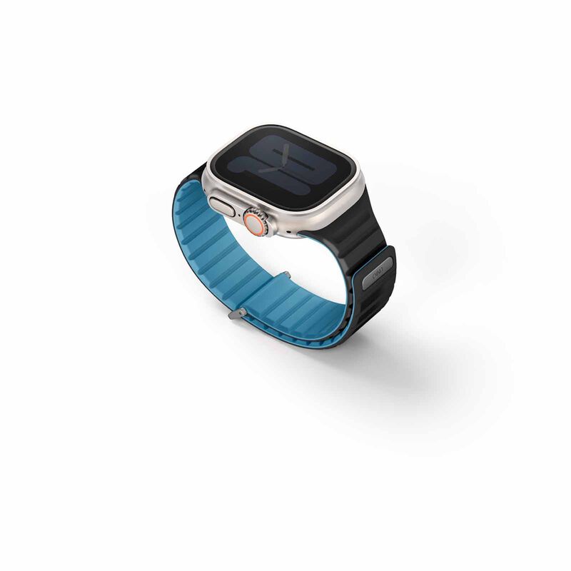 UNIQ Revix Evo Reversible Magnetic Apple Watch Strap 49/45/44/42mm - Pacific (pacific Blue/black) UNIQ-49MM-REVEPCBLUBLK-image 2