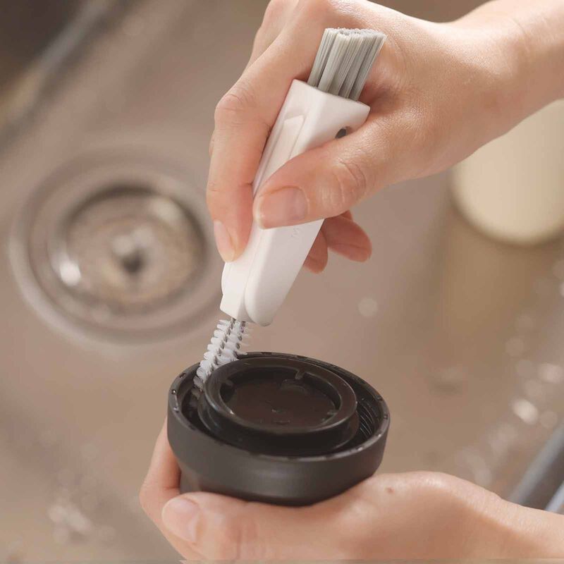 MARNA Multi Purpose Water Bottle Cleaning Brush (25x134x16mm) - White K683-W-image 4