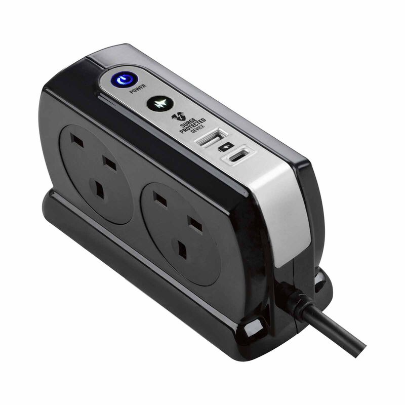 MASTERPLUG 4 Socket 2m Surge+switched Extension W Usb A+c SRGDSUAC2042PB-image 7