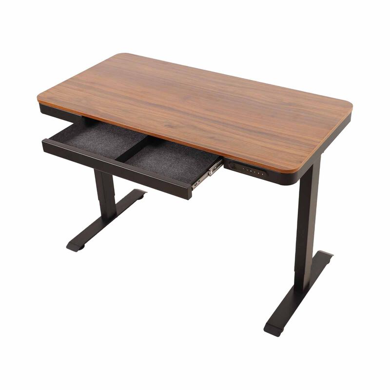 FLEX Elec Height Adjustable Desk Walnut Top HOLZ (WALNUT)-image 2