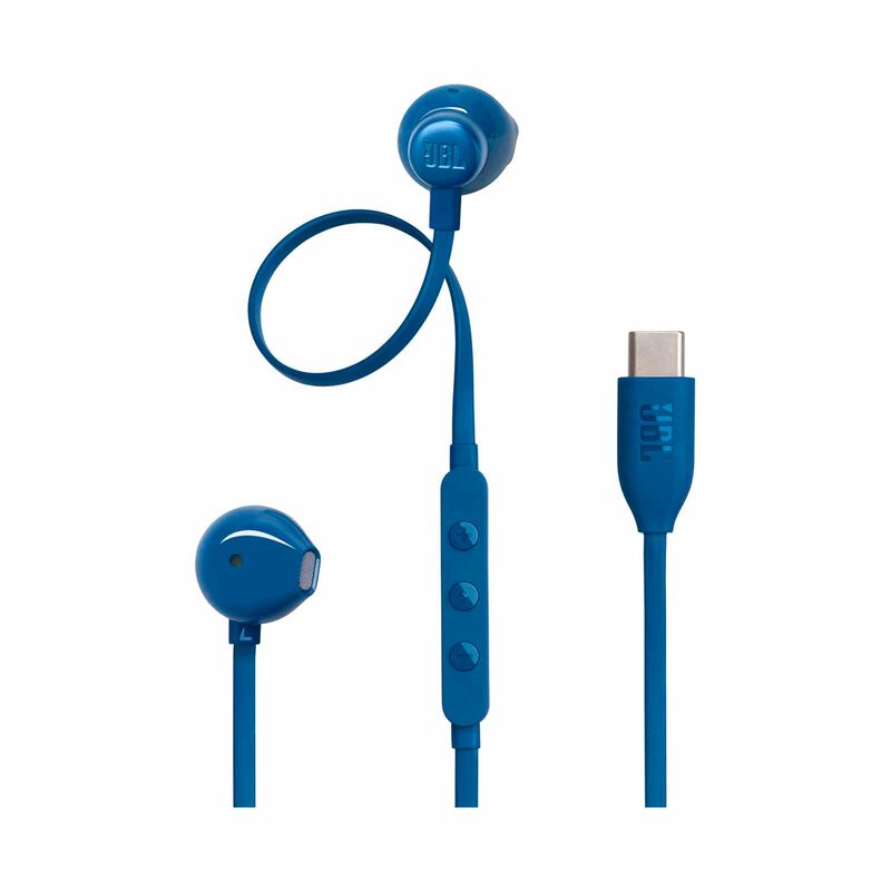 JBL Wired Hi-res Earbud Headphones TUNE 305C USB-C BLUE-image 3