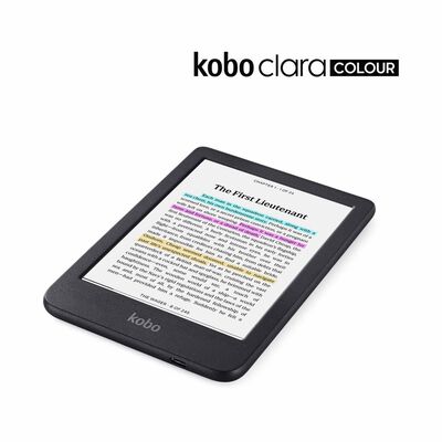 RAKUTEN KO Kobo Clara Colour (black) Kaleido 3 N367-KU-BK-K-CK