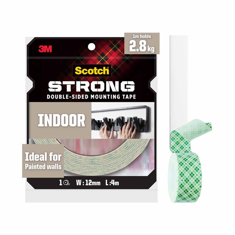 3M SCOTCH Scotch Indoor Double-sided Mounting Tape 110-m12, 12mmx4m 110-M12-image null