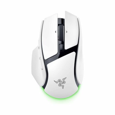 RAZER Basilisk V4 Hyperspeed - Ergonomic Wireless Gaming Mouse - White Edition RZ01-05680200-R3M1