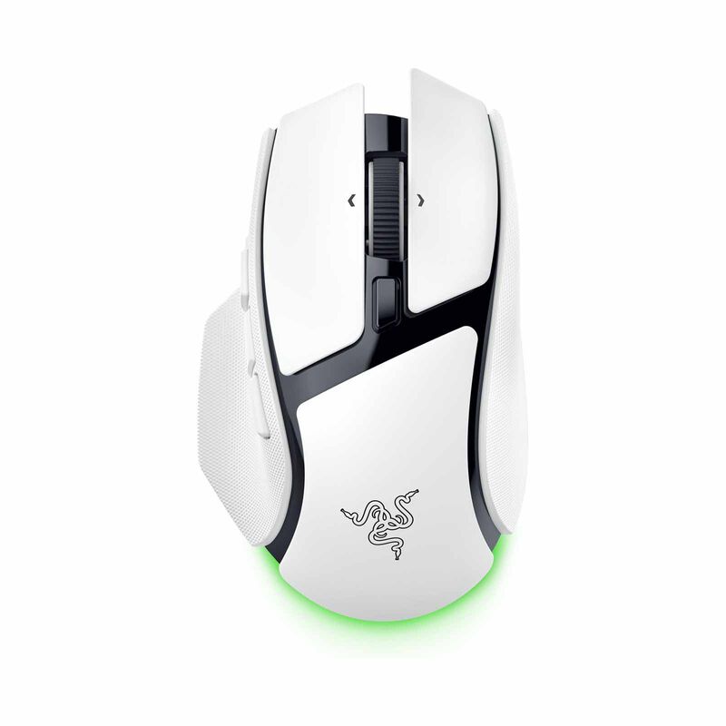 RAZER Basilisk V4 Hyperspeed - Ergonomic Wireless Gaming Mouse - White Edition RZ01-05680200-R3M1-image 1