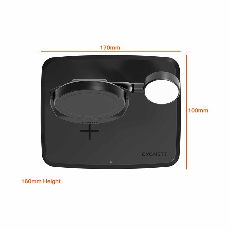 CYGNETT Chargebase 3-in-1 Magnetic Qi2.0 Wireless Charger - Black CY5100BUNCP-image 4