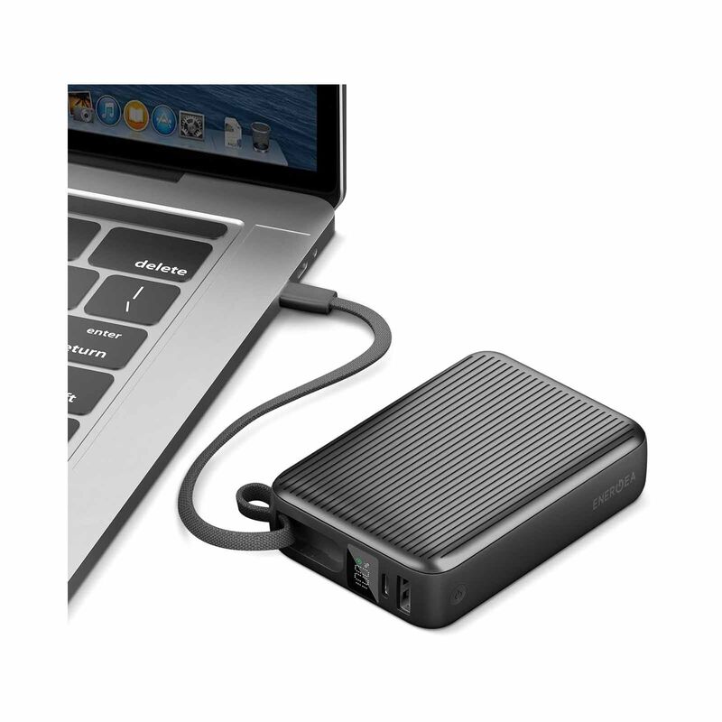 ENERGEA Integra Ultra 45, 20000mah Powerbank With Built In Usb-c Cable Pd45w - Gun INT-20K45-GUN-image 5