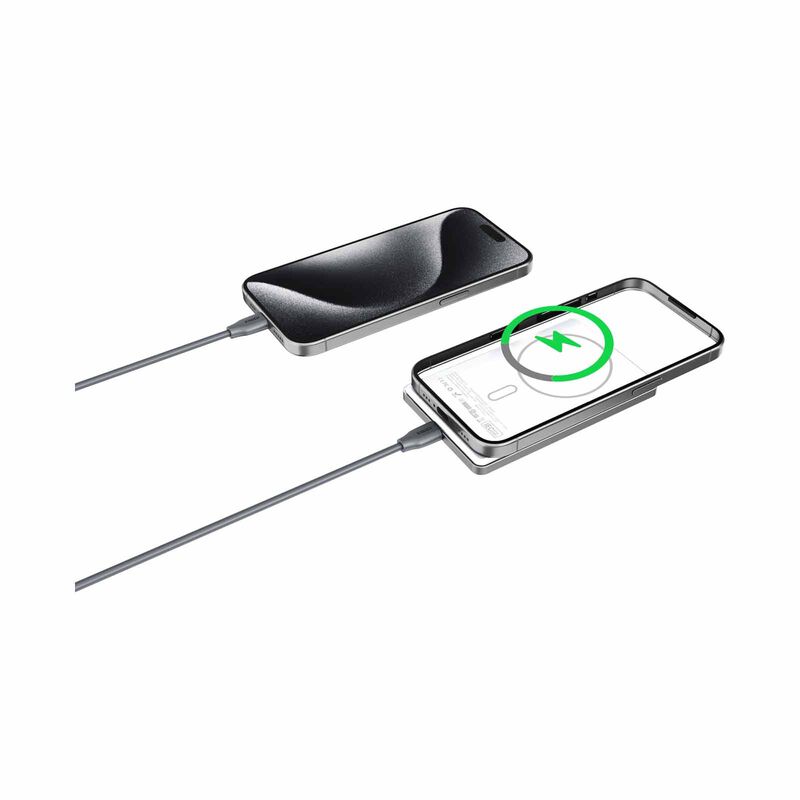 MAZER Qi2 Compatible 15w 5000mah, Usb-c Pd20w, Ultra Slim Power Bank-silver M-MAGAIR19-SV-image 3
