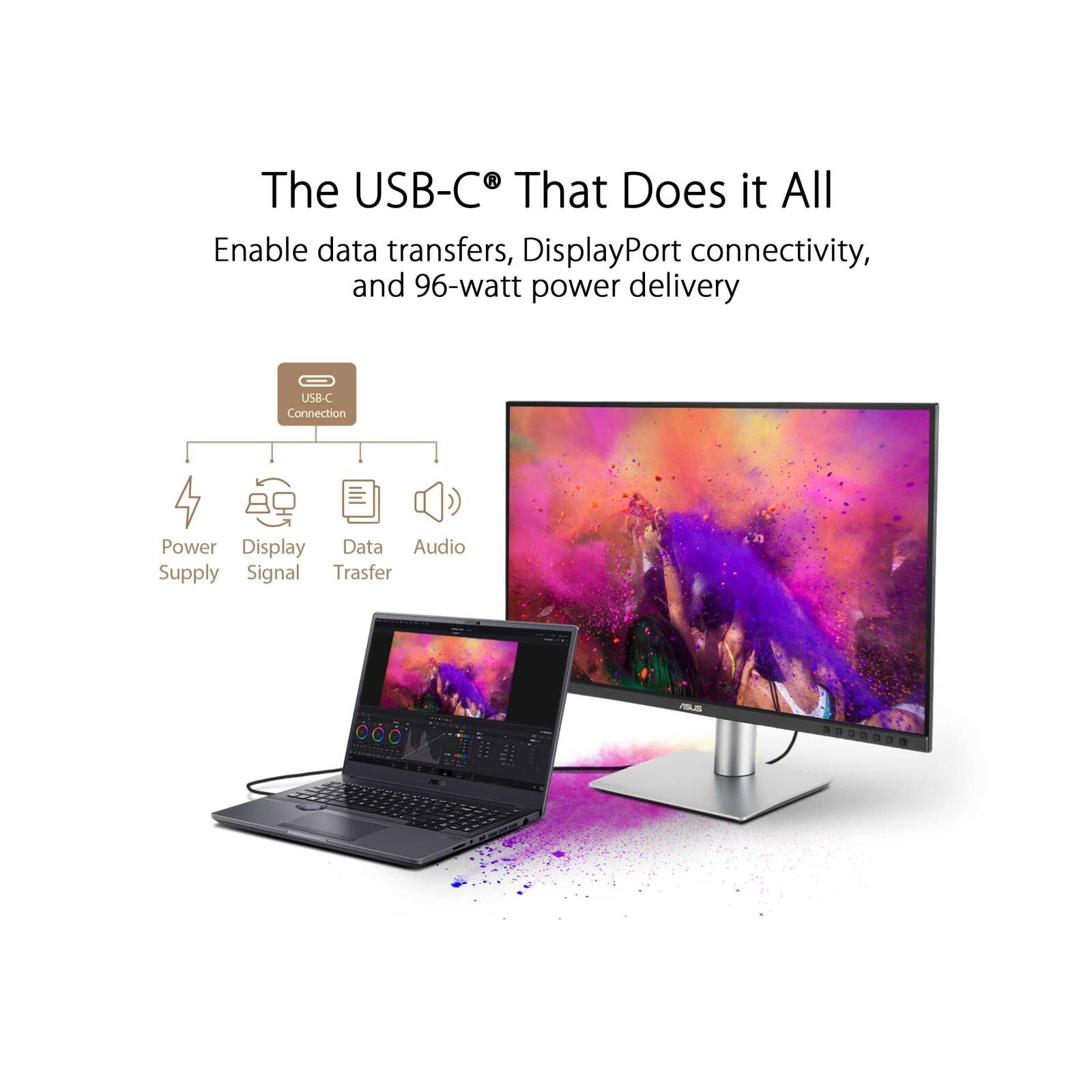Shop ASUS Proart Display 27 In 4k (3840 X 2160) Monitor PA279CRV