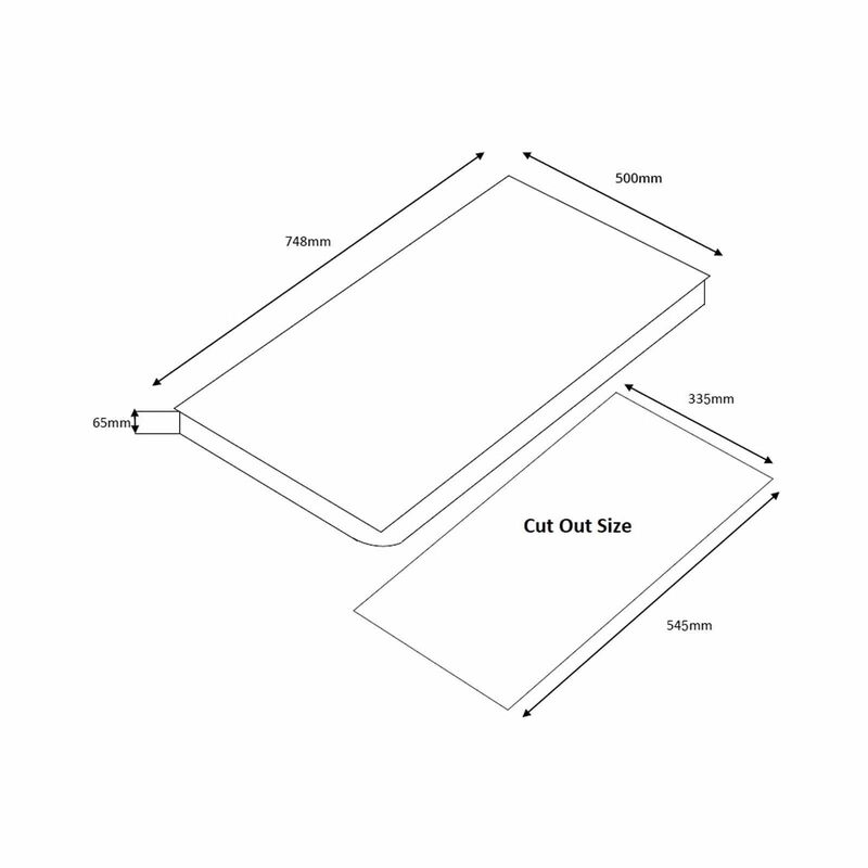 TECNO 70cm 2 Burners Tempered Glass Hob (exclude Installation) T 22TGSV MT/BK-image 2