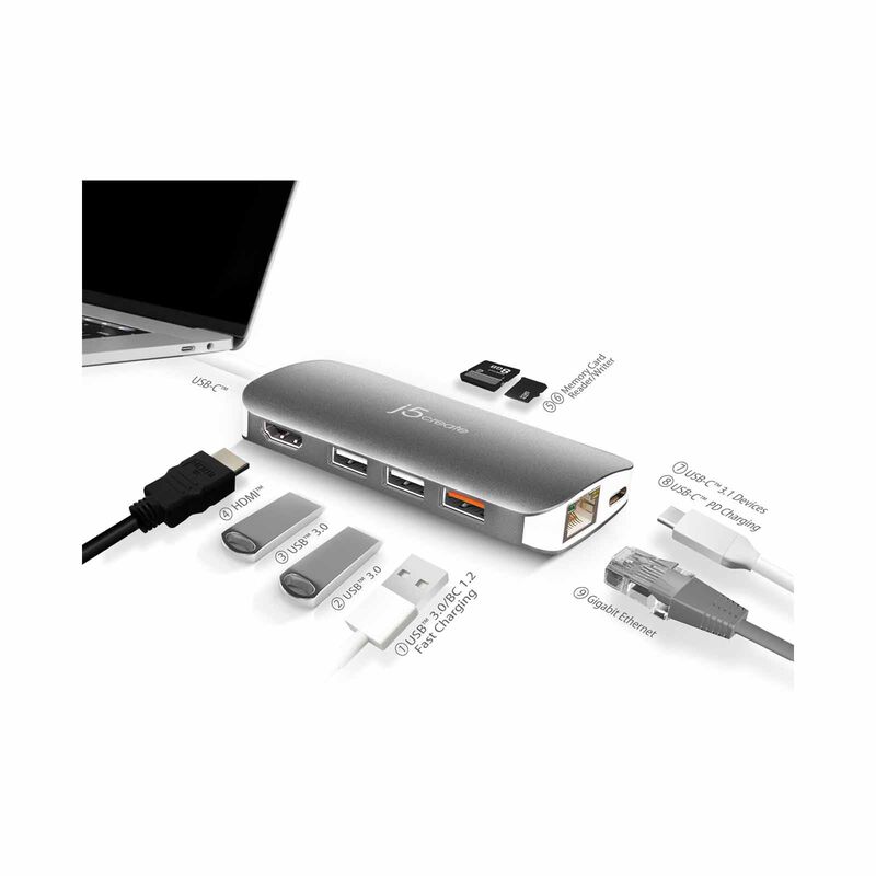 J5CREATE Usb 3.1 Type-c Multi Adapter JCD383-image 4