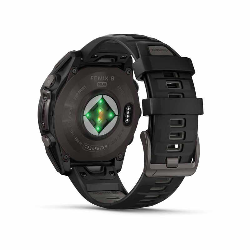 GARMIN Fenix 8 47mm Sapphire Solar Edition, Carbongray_black,black/pebblegray GM-010-02906-70-image 5
