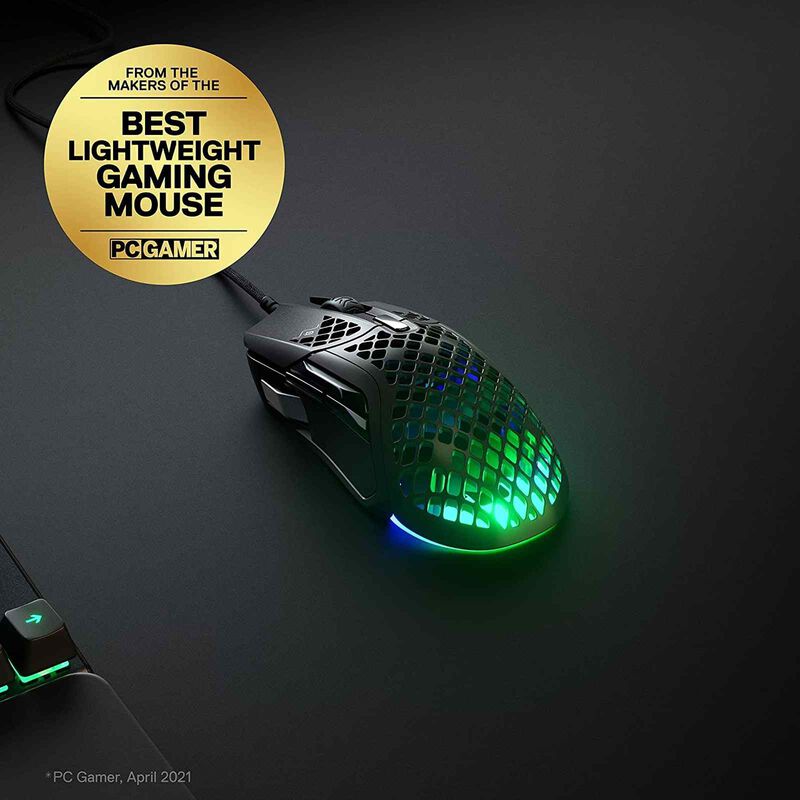 STEELSERIE Wired Light Weight Gaming Mouse AEROX 3 ONXY WIRED-image 3