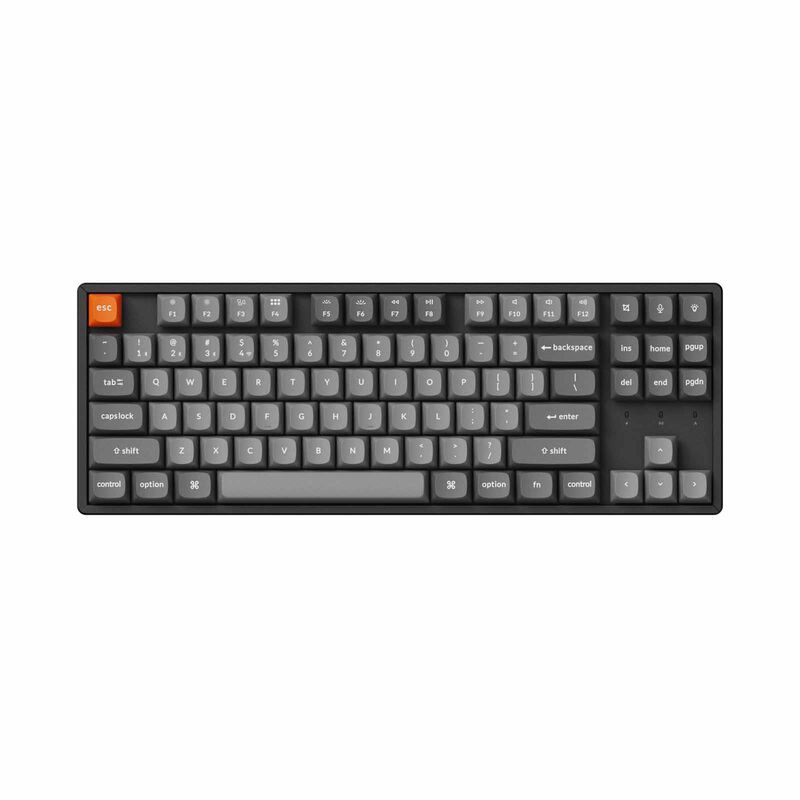 KEYCHRON K8 Max Tenkeyless Wireless Mechanical Keyboard, 80% Tkl 87 Key, Black Full Assembled, Banana Switch, KYCN-K8M-J4-image 7
