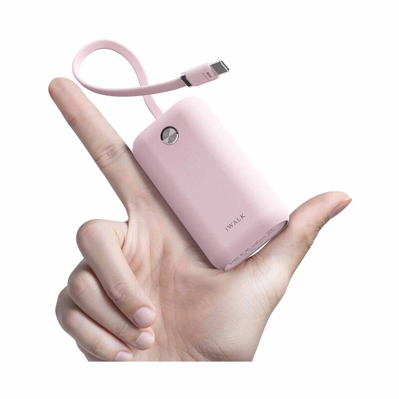 IWALK Powermini Built-in Cable, 22.5w Usb-c Fast Charging Powerbank (10,000mah) Pink UBP001-013A-image 6