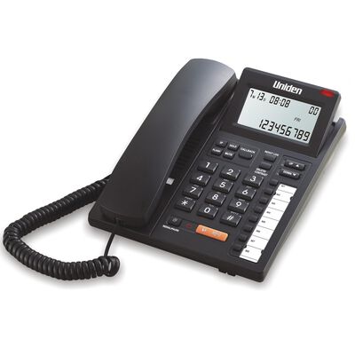 UNIDEN Single Corded Phone AS7411 BLACK