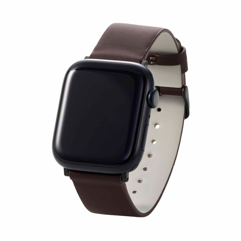 ELECOM Soft Leather Apple Watch Band 49/45/44/42mm (brown) AW-45BDLBR-image 4