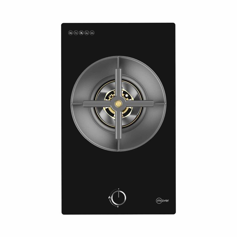 MAYER 30cm 1 Burner Gas Hob - Glass Black (lpg/pub) (exclude Installation) MMGH130HI-image 1