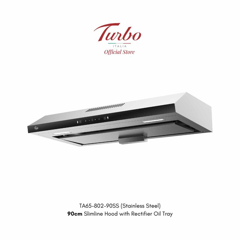 TURBO 90cm Range Hood - Stainless Steel (exclude Installation) TA65-802-90SS-image 1
