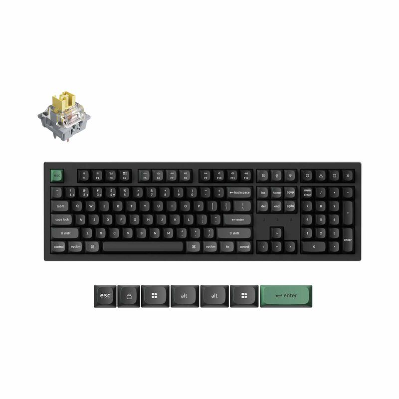 KEYCHRON K10 Ultra 8k 100% 108 Keys Black Rgb Hot-swap Apex Banana Switch KYCN-K10U-H4-image 1
