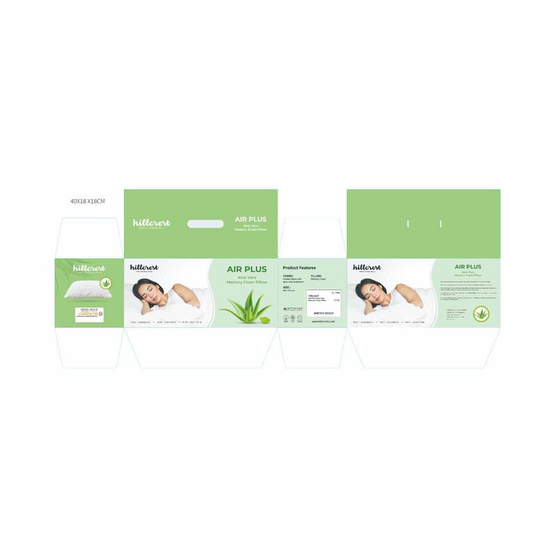 HILLCREST Air Plus Aloe Vera Memory Foam Pillow AIR PLUS ALOE VERA-image 6