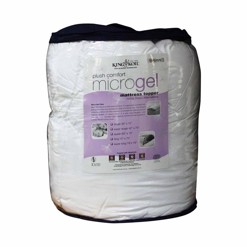 KINGKOIL Kk Microgel Collection Basic Topper &ndash; King Size MICRO GEL COLLECTION-image 4