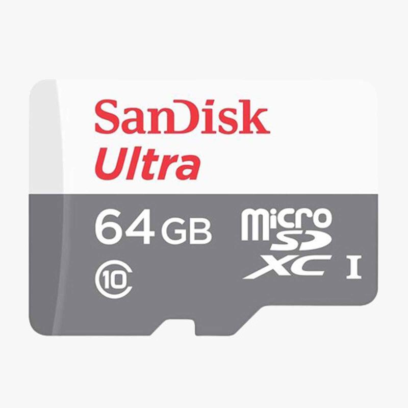 SANDISK Ultra Microsdxc 64gb, C10, Uhs-1, 100mb/s R, 3x5 SDSQUNR-064G-GN3MN-image 1