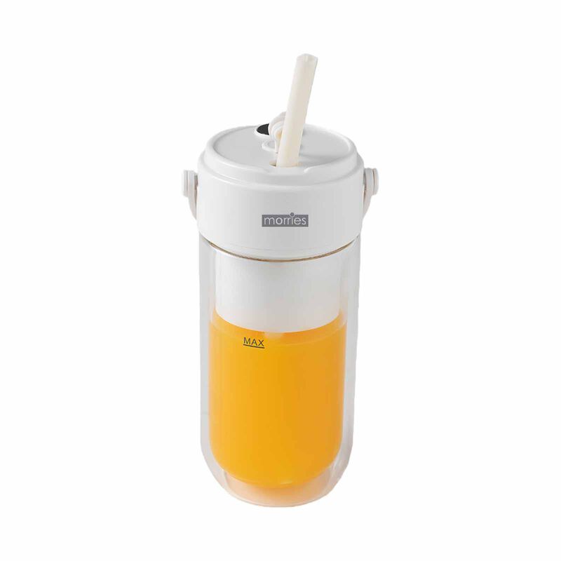 MORRIES 350ml Double Wall Borosilicate Glass Portable Juicer MS-350PJ-image 1