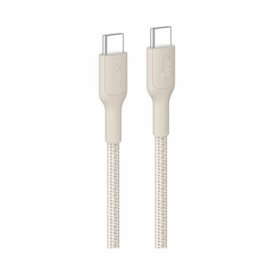 BELKIN Usb-c - Usb-c Cable 240w 2.0, Braided Pcr, 1m, Sand CAB025FQ1MSD