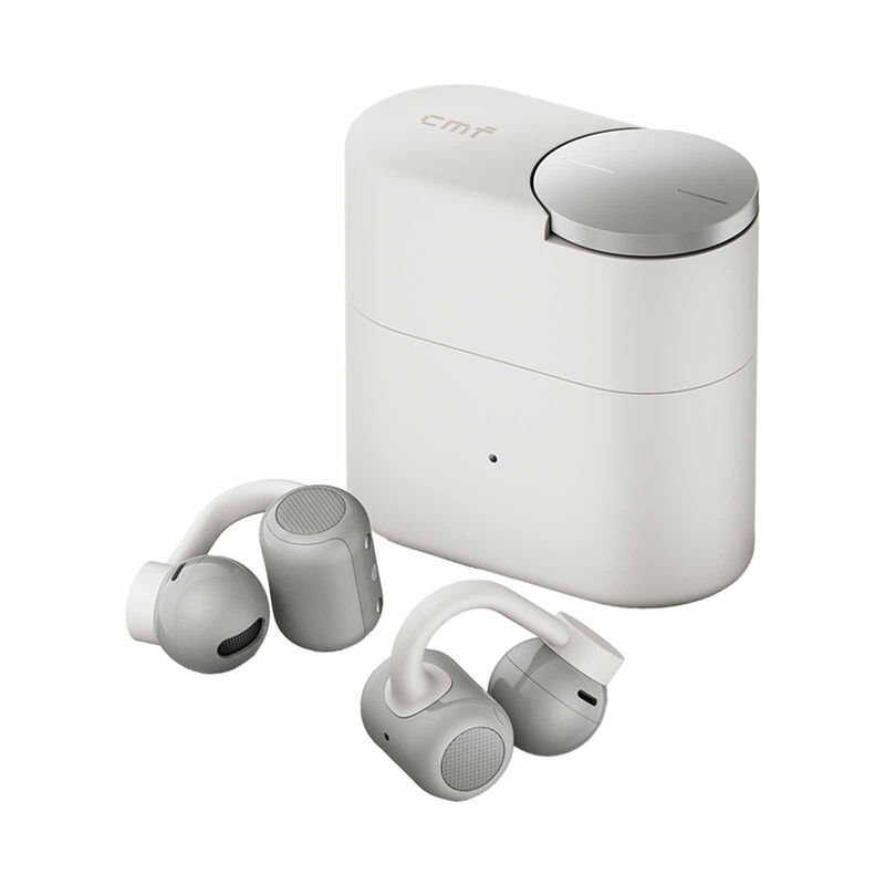 CMF Open Ear Wireless Earbuds Clip Pro - Light Grey CMF B189-LG-image 3