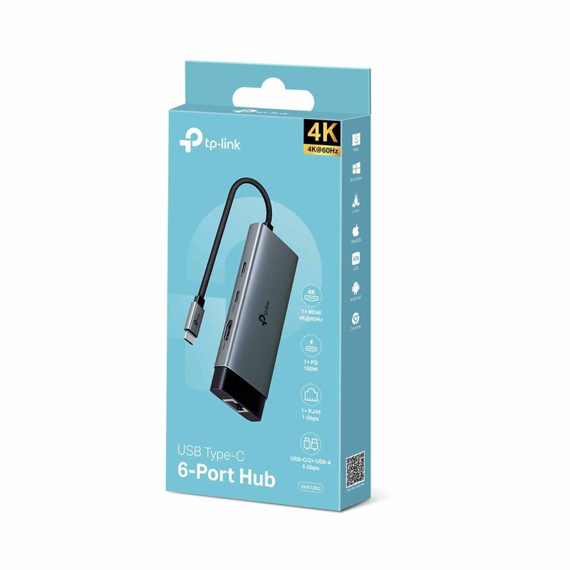 TP LINK Usb Type-c 6-port Hub TPL-UH6120C-image 4