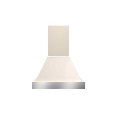 BERTAZZONI 90cm Wall Mount Hood With Duct Cover (ivory) K90HERTX+KC36HERTAV
