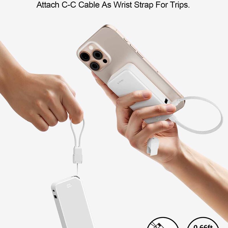 IWALK Macrogo 10000mah 30w Portable Charger With Stand White UBM001-002A-image 8