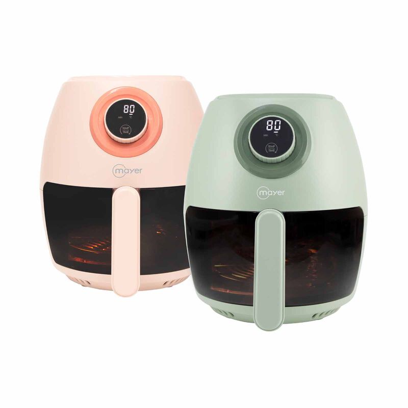 MAYER Mayer 3.5l Digital Glass Air Fryer - Peach Orange MMGAF350DPN-image 3