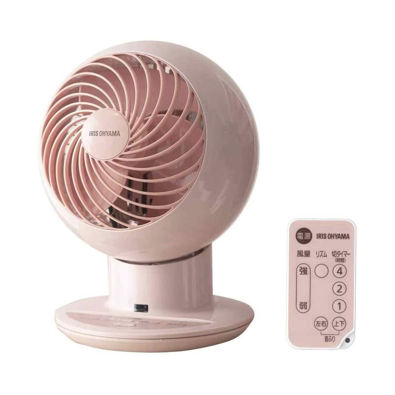 IRIS OHYAM 6 In Circulator Table Fan (coral Pink) PCF-SC15T PINK-image 1