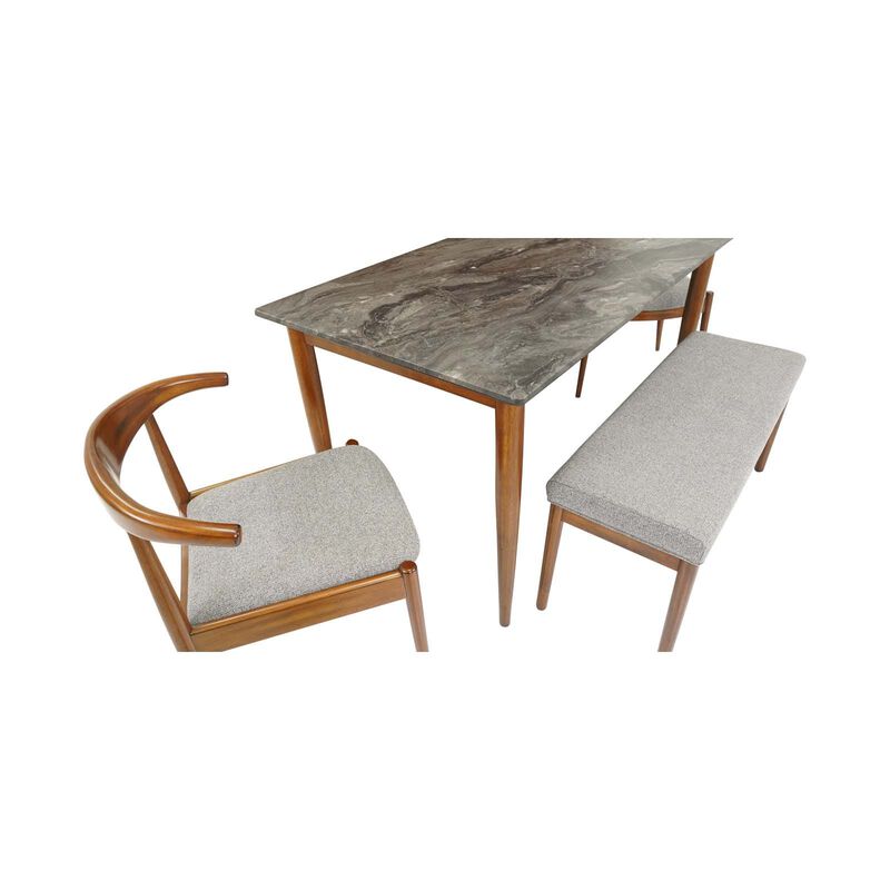MUZE 4 Piece Dining Set PERLIS-image 5