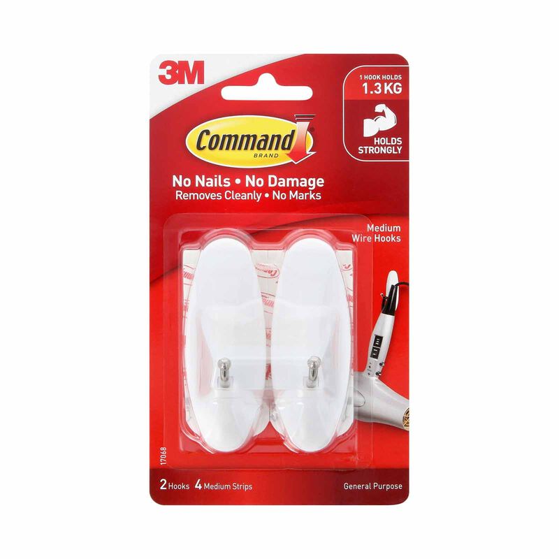 3M COMMAND Medium Hooks & Wire Hooks Special Buy 17068ANZ-image 1