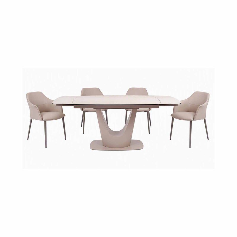 MUZE 5 Piece Extendable Dining Set MAISON-image 1
