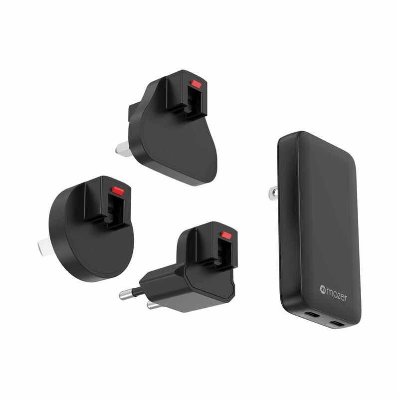 MAZER Prestigegan Pd65w 2c With Travel Plugs - Black M-G65SLIM2C-BK-image 1