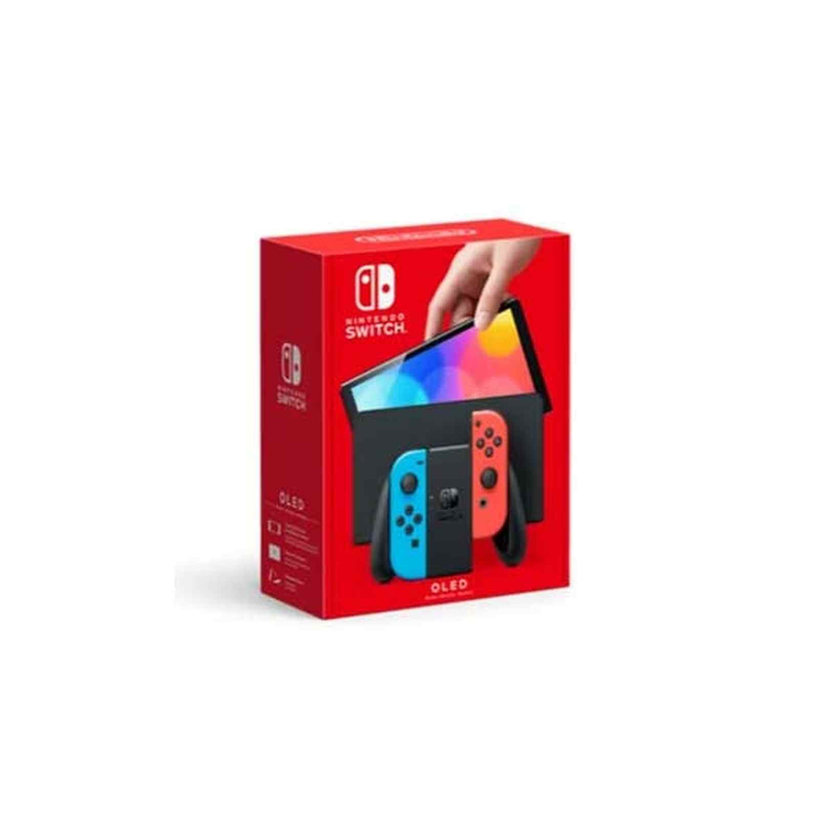 Shop NINTENDO Switch (oled Model) Neon Blue/neon Red NTD-HEG-S