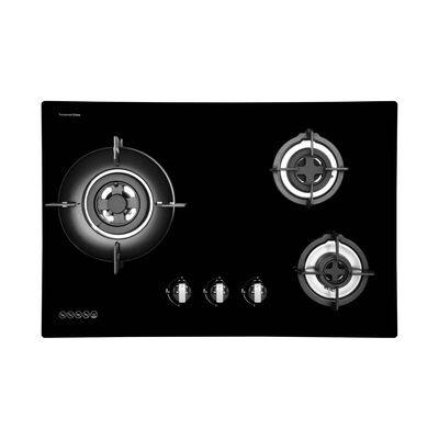 MAYER 75cm Gas Hob 3 Burner - Glass (exclude Installation) MMGH7503HI