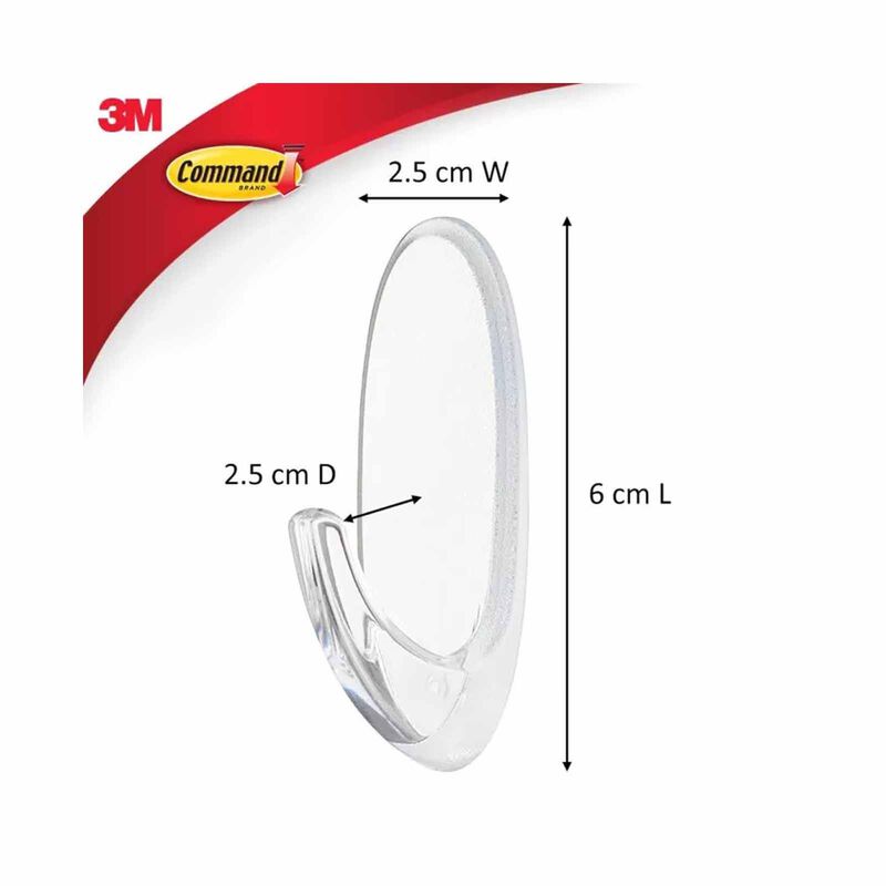 3M COMMAND Medium Hooks 2hooks 4strips 17091CLR-image 7