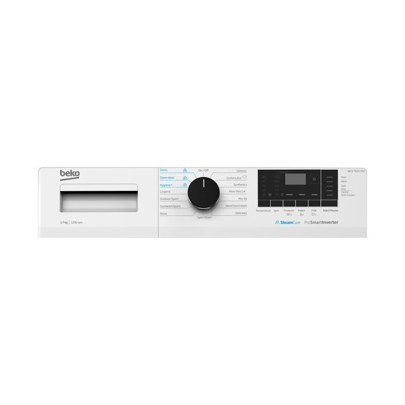 BEKO Front Load Washer (7kg) WCV7615VSG-image 3