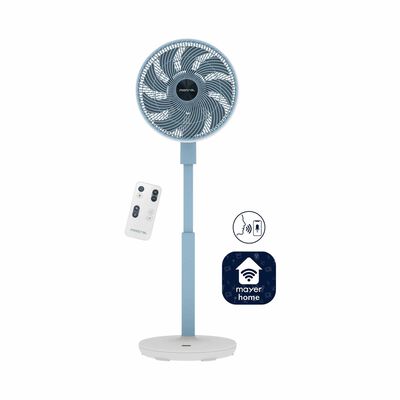MISTRAL 12 In Bldc High Velocity Stand Fan With Remote & Wifi - Sky Blue MHV9812DRW-SB