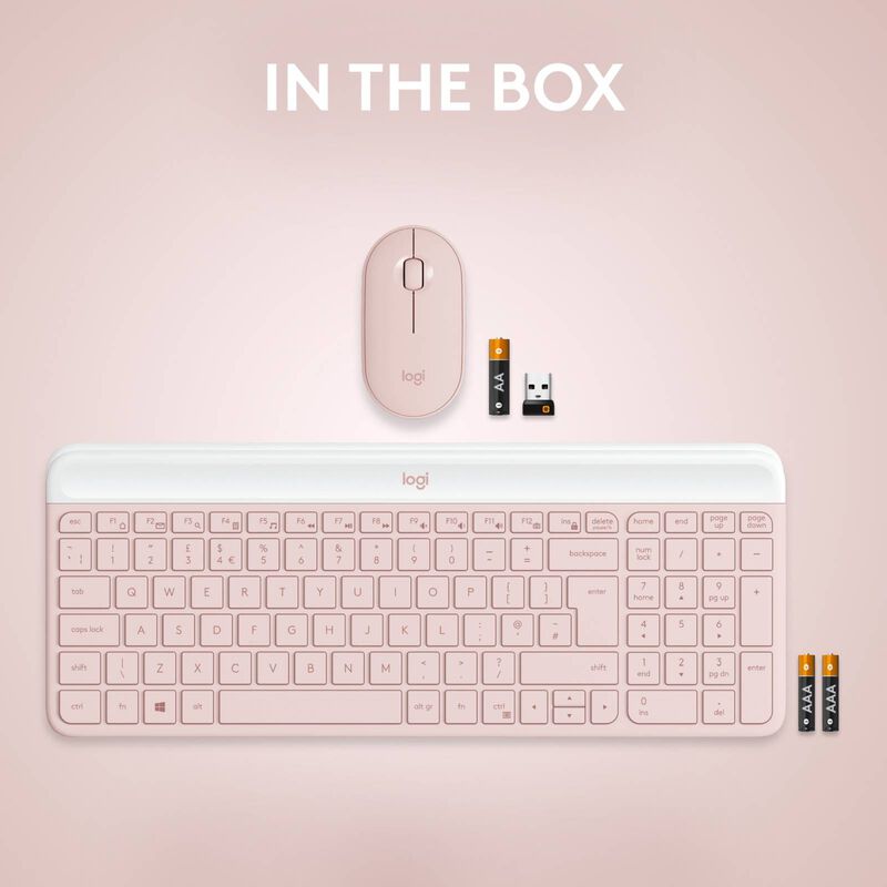 LOGITECH Mk470 Wireless Slim Combo Rose (iy) 920-011326-image 10