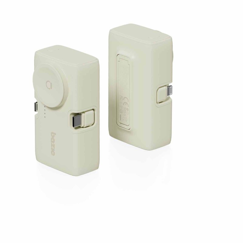 ENERGEA 2 In 1 5000mah Foldable Usb-c/lightning Pin Powerbank With Apple Watch Charger Pistachio GPW-KODA-GRN BAZIC GOPOWER KODA-image 4
