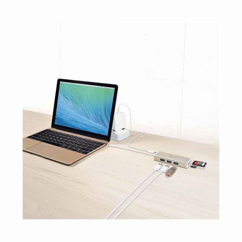 J5CREATE Usb 3.1 Type-c 3-port Hub With Sd/micro Sd Card Reader JCH347-image 7